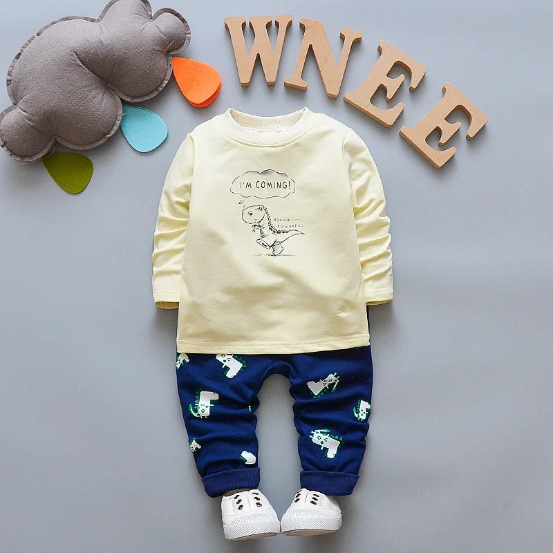 Baby Boy Hooded Cotton Set