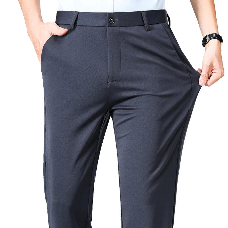 Classic Wrinkle-Resistant Suit Pants