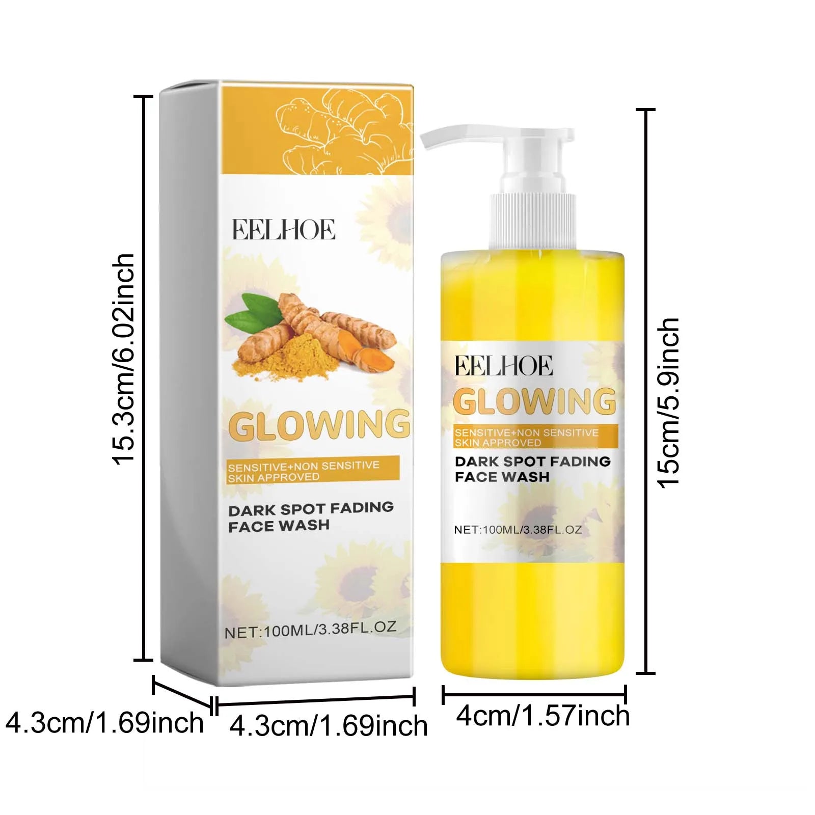 Turmeric Brightening Facial Cleanser Wash