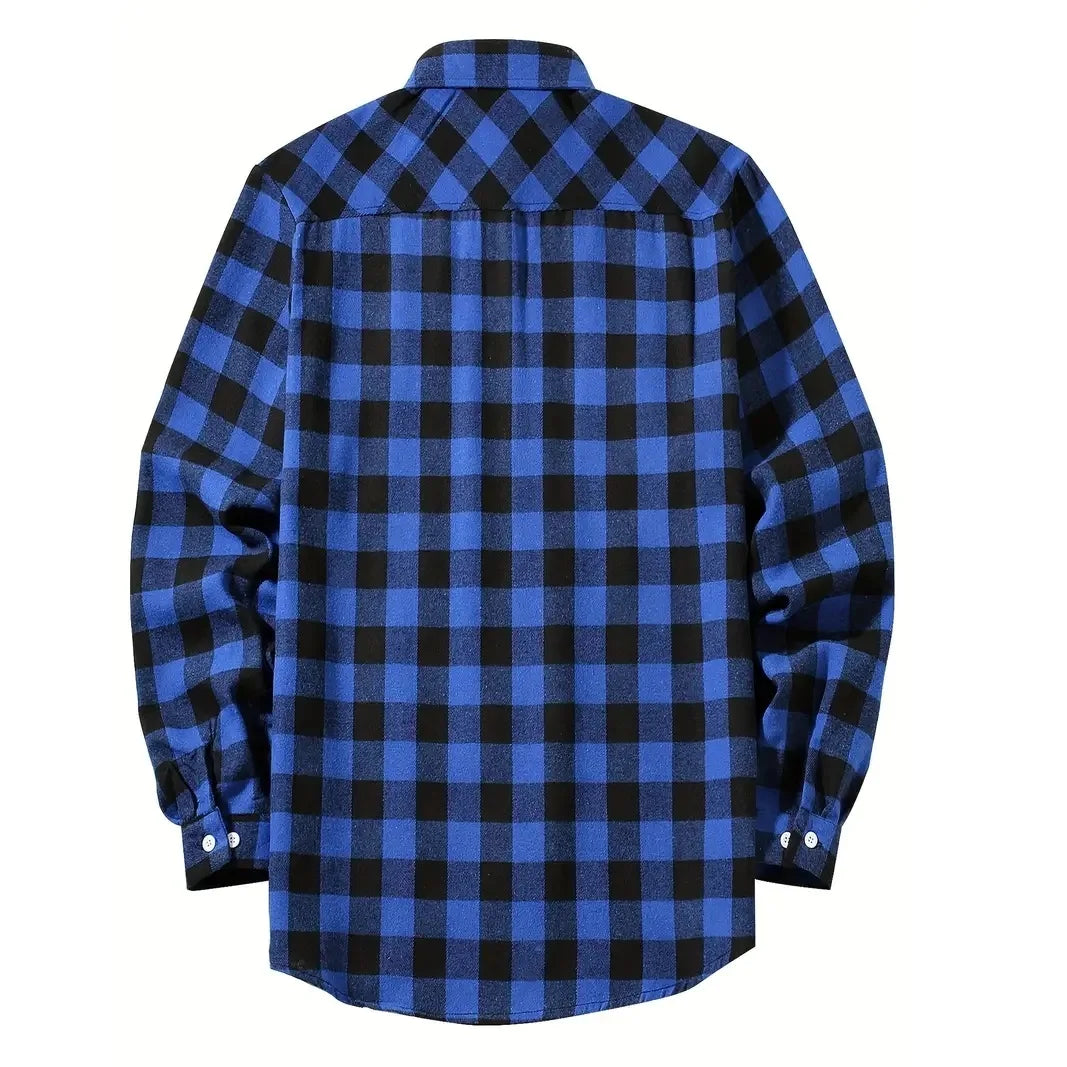Classic Plaid Flannel Shirt Men