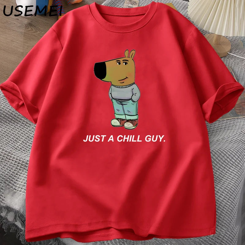 Chill Meme Graphic Cotton Tee