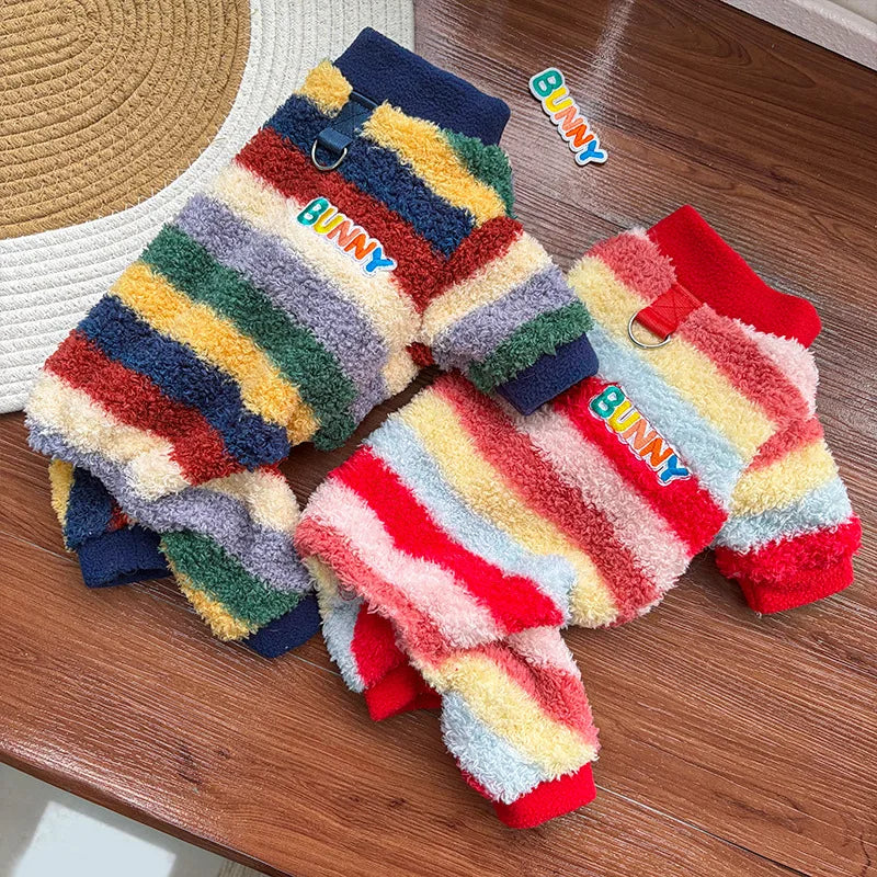 Pet Dog Clothes Soft Warm Fleece Dogs Jumpsuits Pet Clothing for Small Dogs Puppy Cats Clothes Chihuahua Yorkshire Costume Coat