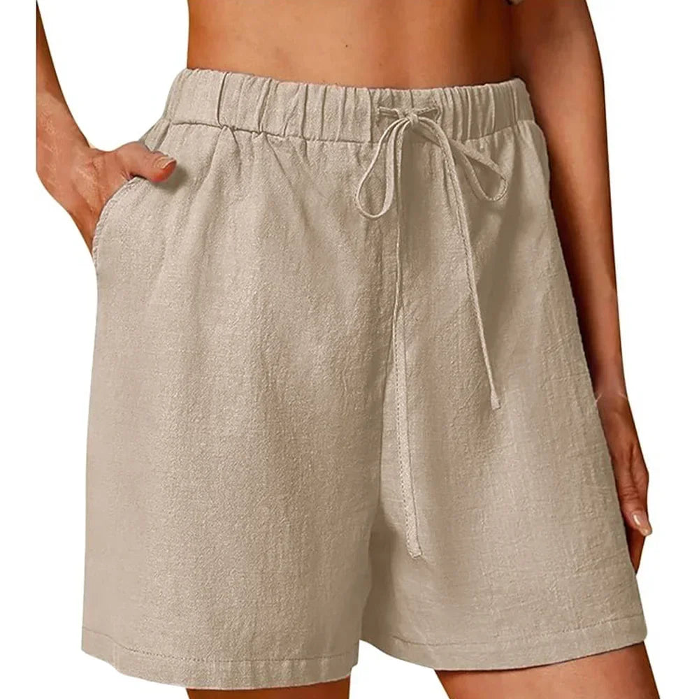 Loose Cotton Linen Summer Shorts