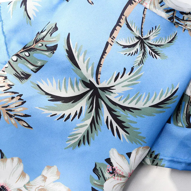Hawaiian Beach Print Dog Shirt