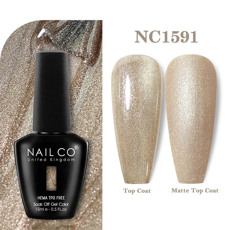 NAILCO 333 Colors Gel Nail Polish Semi Permanent Varnishes Nails Art Design Hybrid Soak Off Top Base Coat UV Gel Manicure 15ml