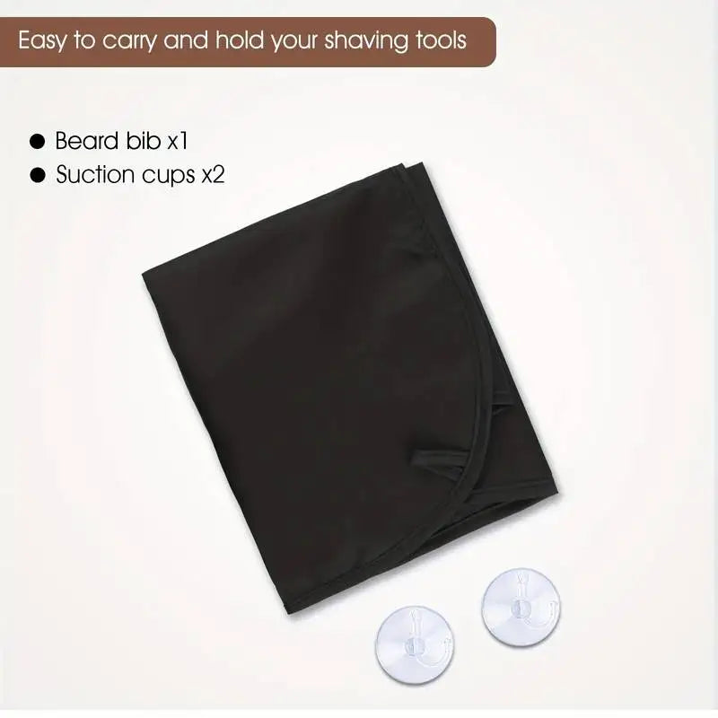 Men's Beard Shaving Bib - Clean Cape for Shaving and Grooming - Ideal for Care and Hygiene