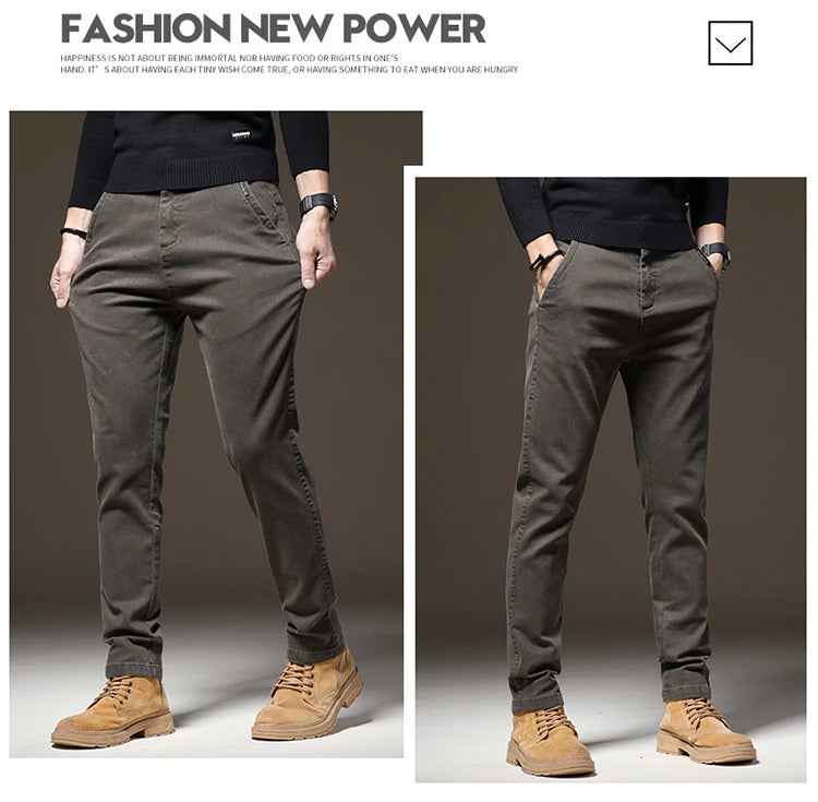 High End Casual Straight Pants