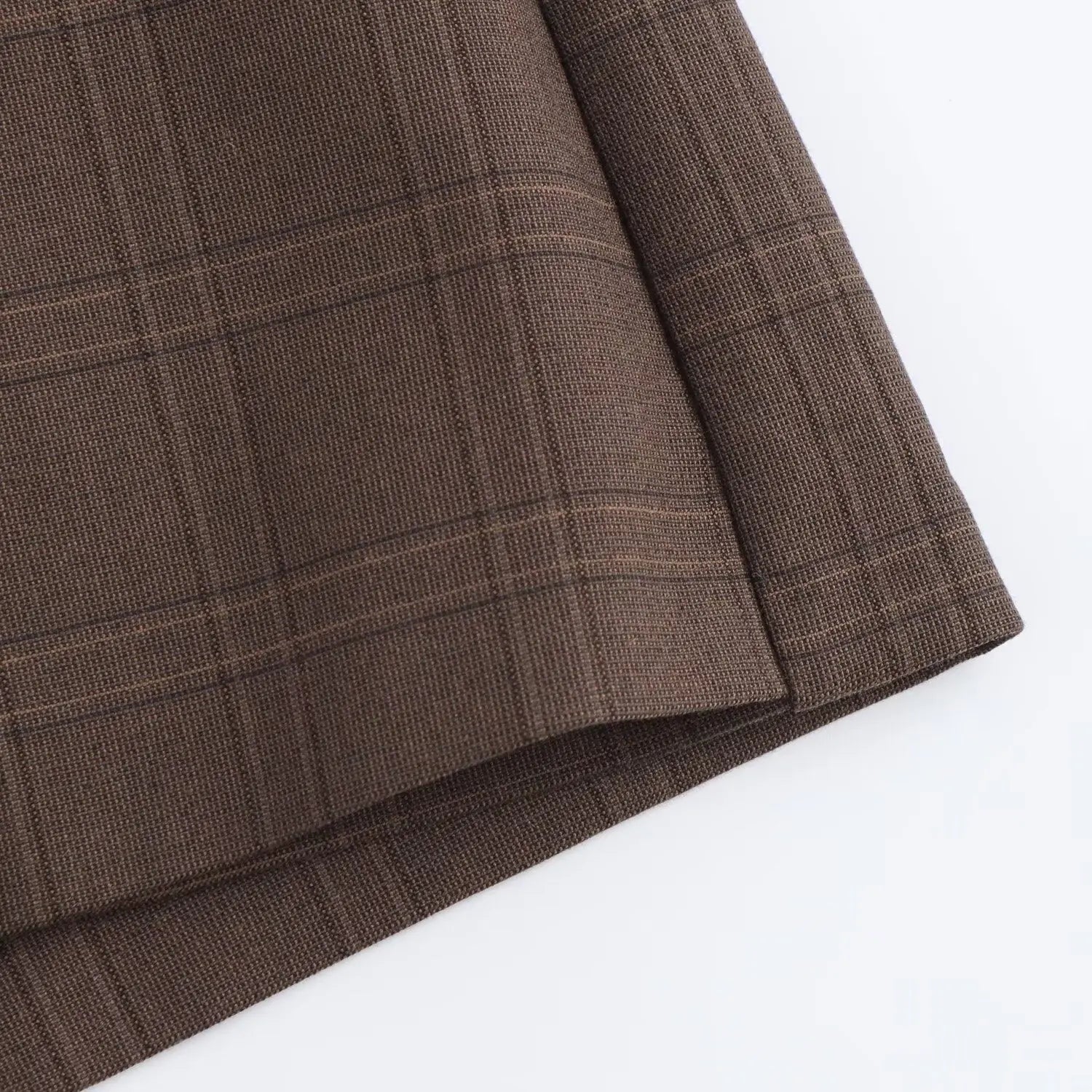 Vintage Plaid High Waist Skort