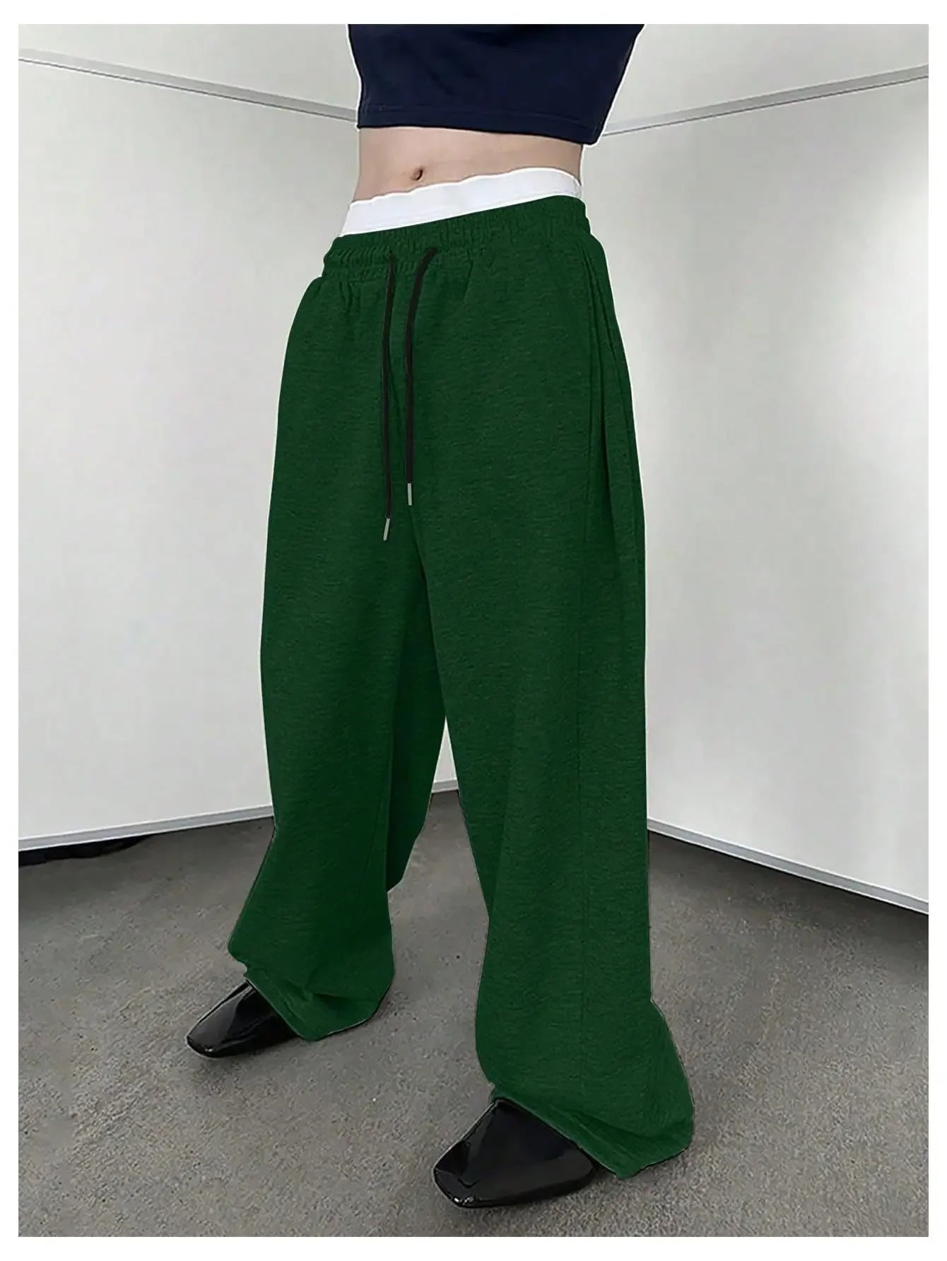 Men's Athletic Trainning Joggers Casual Loose Fit Sweatpants Spring Fall Fleece Lined Pants Elastic Waist Drawstring Trousers