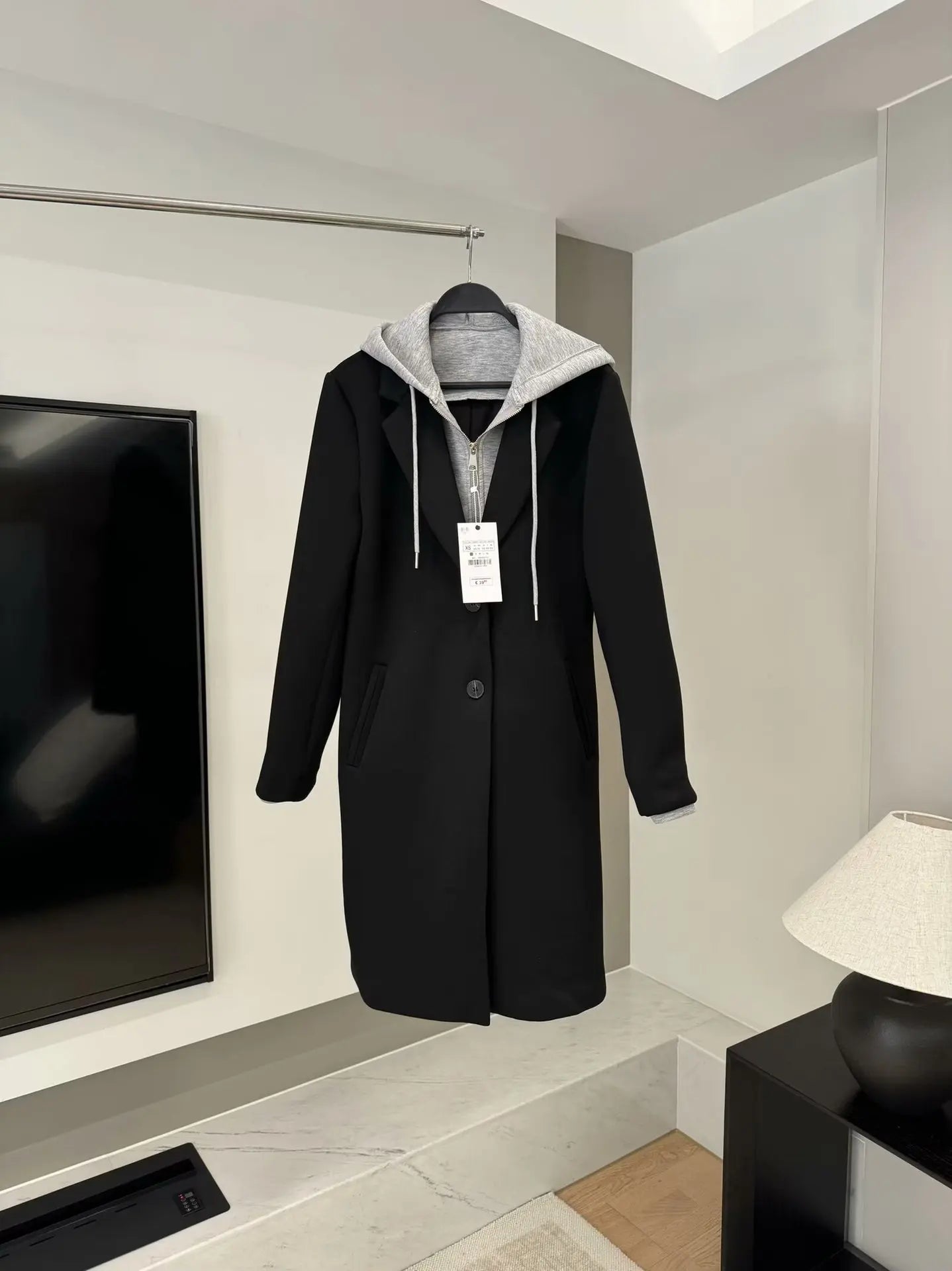 European Casual Hooded Long Coat