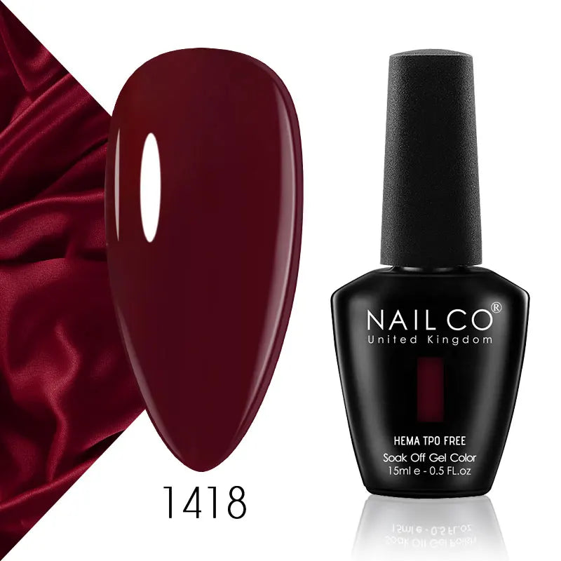 NAILCO 15ml Nail Gel Polish Semi Permanent UV Varnish Nails Art Gel Vernis Manicure TOP BASE Nails Products Supplies Equipment