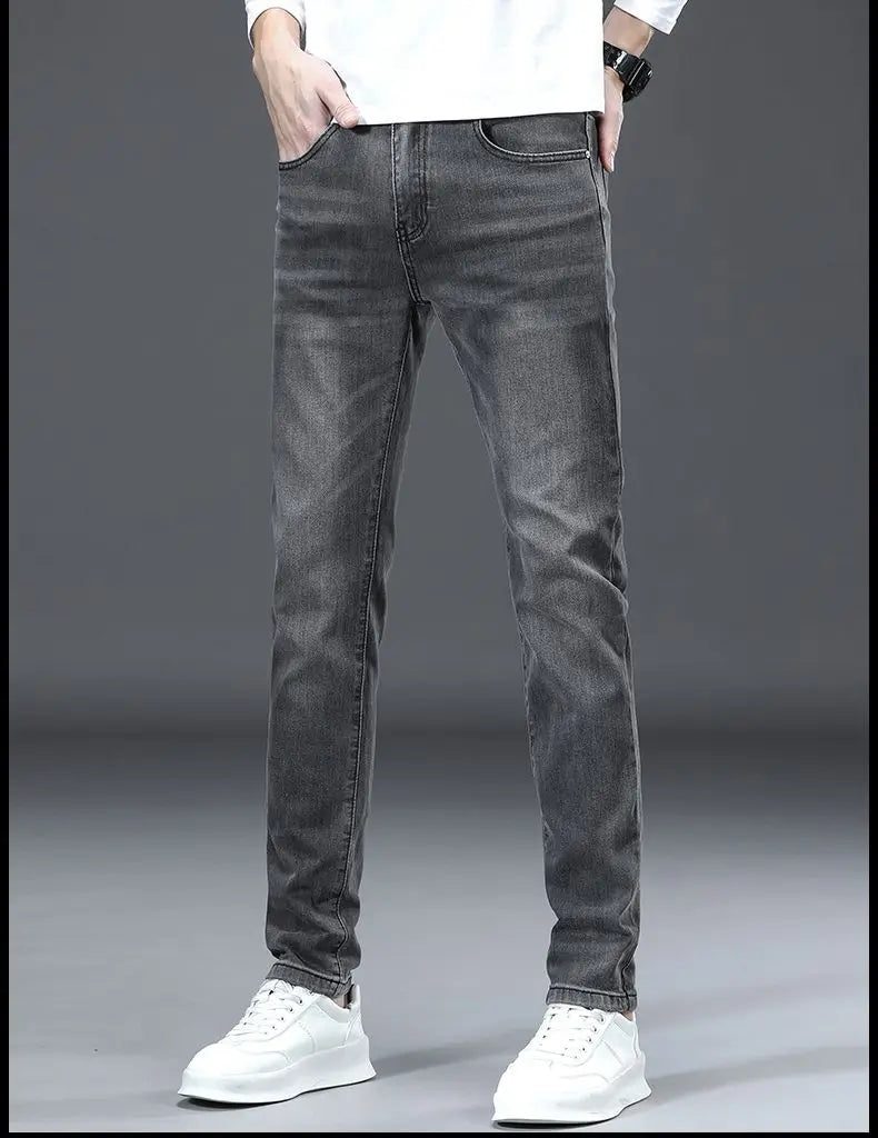 Slim Light Wash Denim Jeans