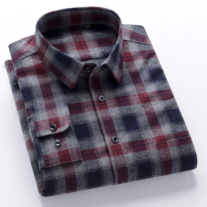Striped Cotton Long Sleeve Shirt