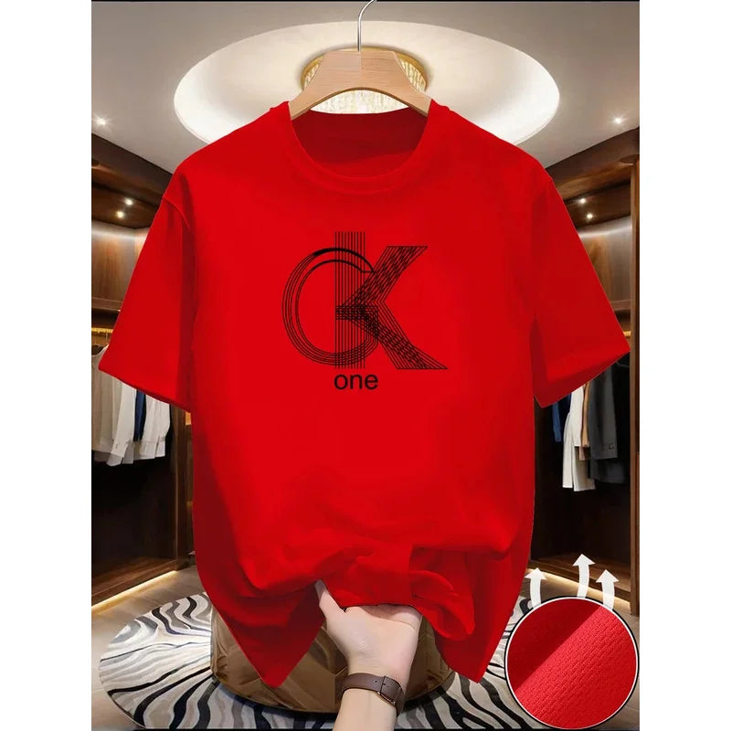 2026 Men's Graphic T Shirts Casual Crew Neck Short Sleeves Summer Essential Fashionable Prints Comfortable Basic Tees for Daily
