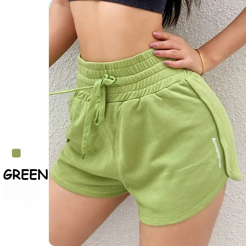 Summer Women Sport Shorts Loose Tennis Running Short Pants Gym Workout Yoga Shorts Pocket Quick Dry Training Bottom Beach Shorts