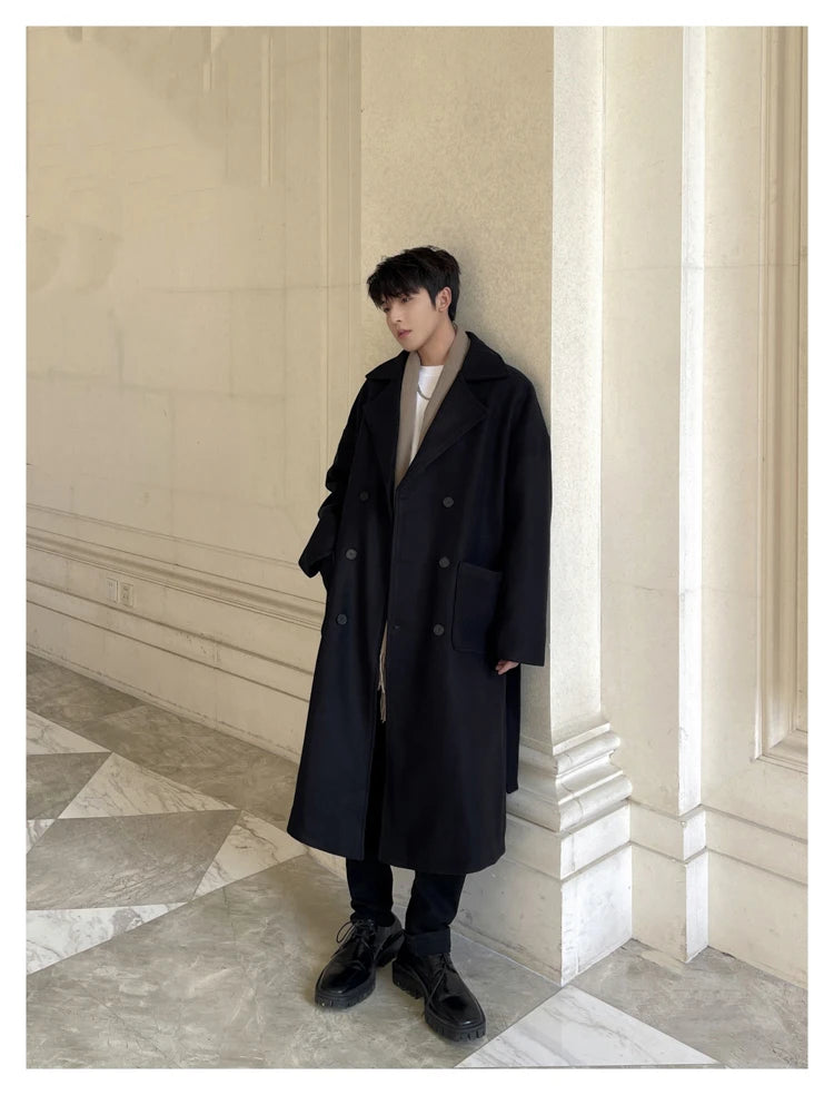Winter Woolen Long Trench Coat