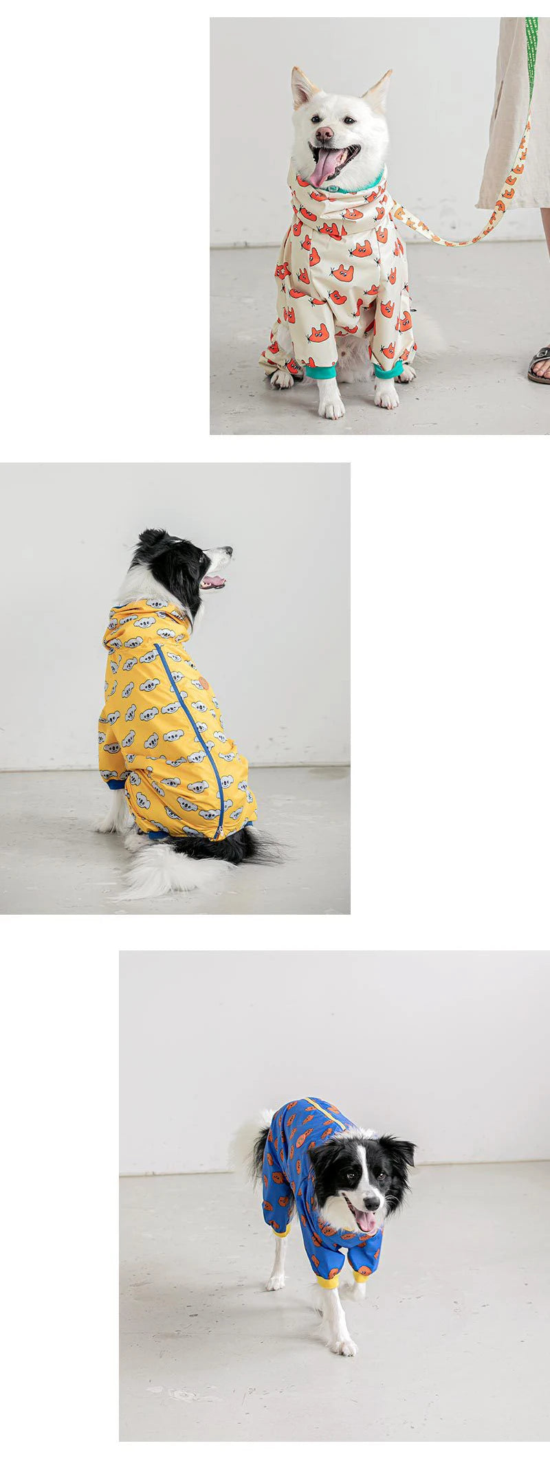 Waterproof Hooded Pet Rain Jacket