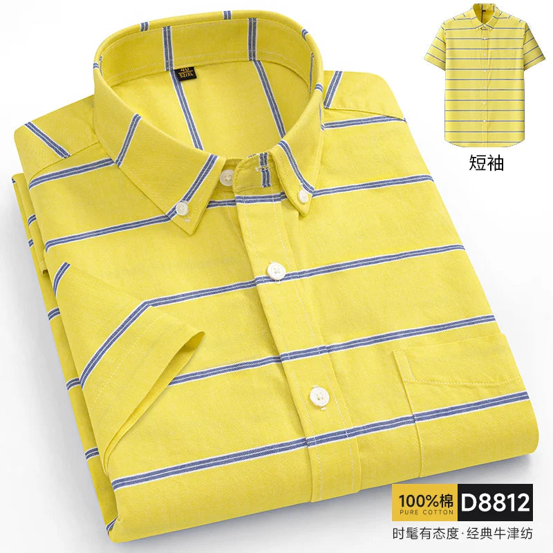 Oxford Cotton Short Sleeve Shirt