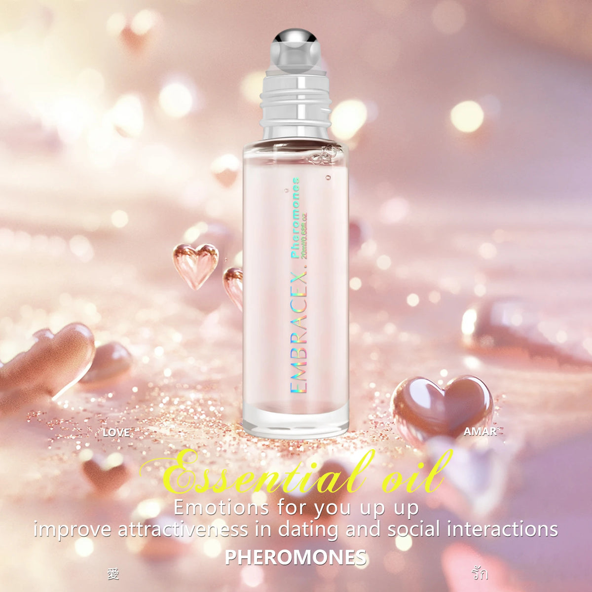 20ml Pheromone Fragrance Oils Pheromone Women Oil Roll On Long Lasting Scent Gifts
