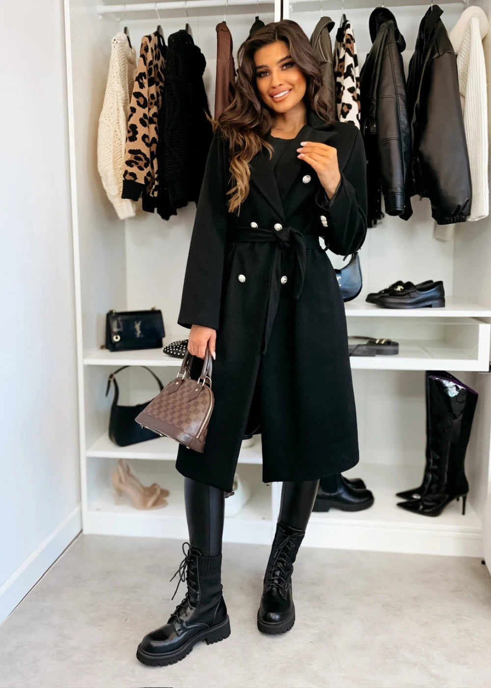 Vintage Double Breasted Wool Trench