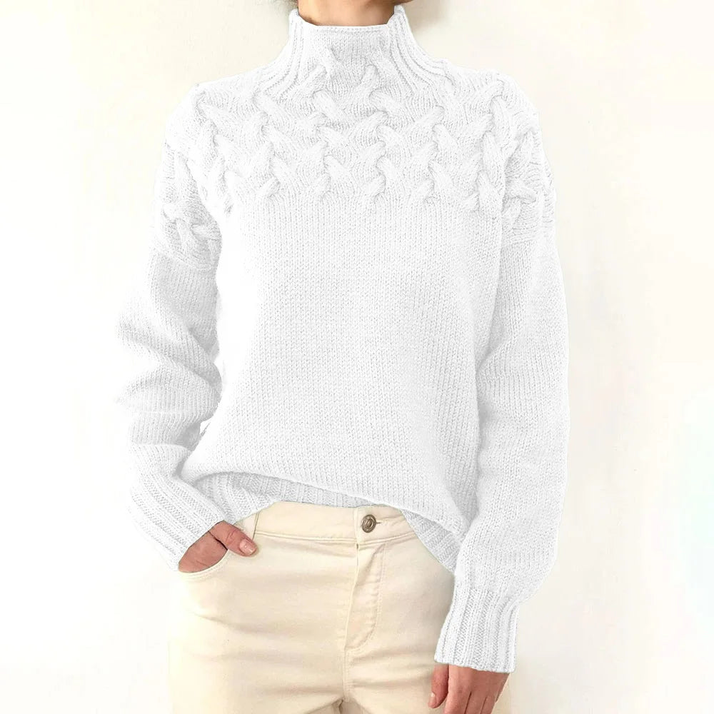 Winter Turtleneck Knit Pullover Sweater