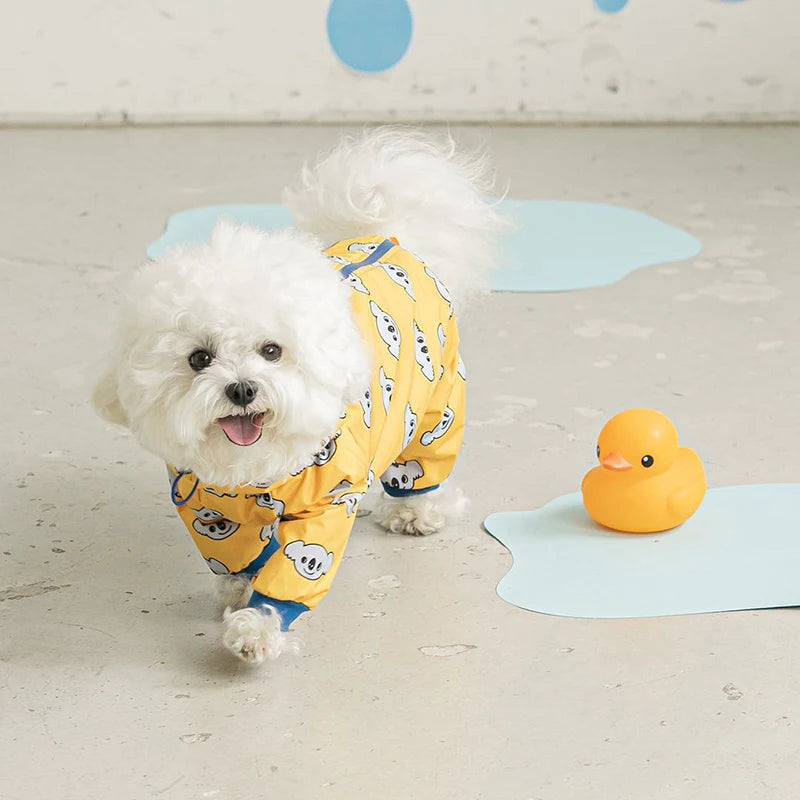 Waterproof Hooded Pet Rain Jacket