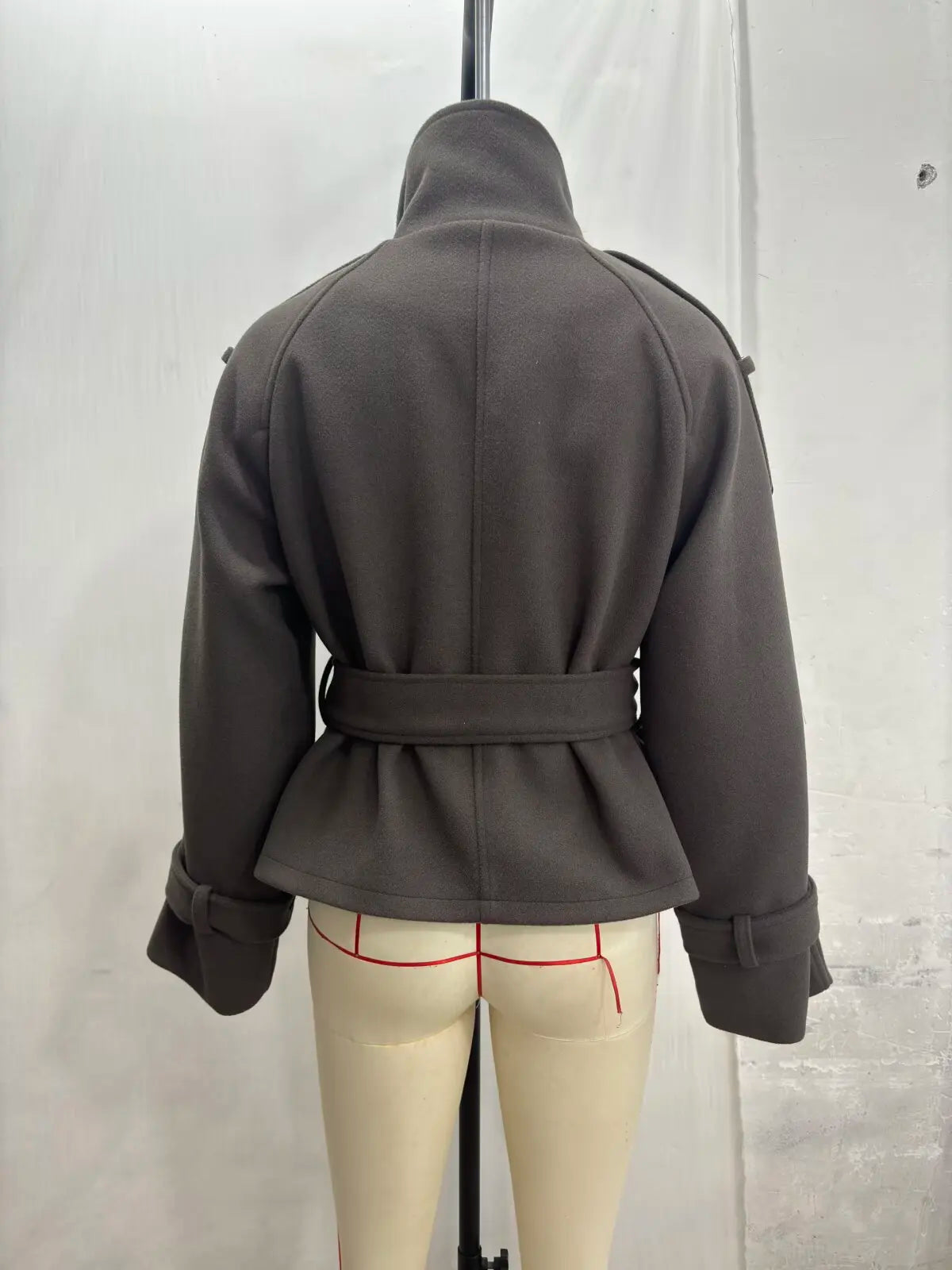 New Women's Jackets & Coats Autumn 2026 Fashion Loose Belt Elegant Turtleneck Warm Winter Jackets Women's Chic Youth Street Coat