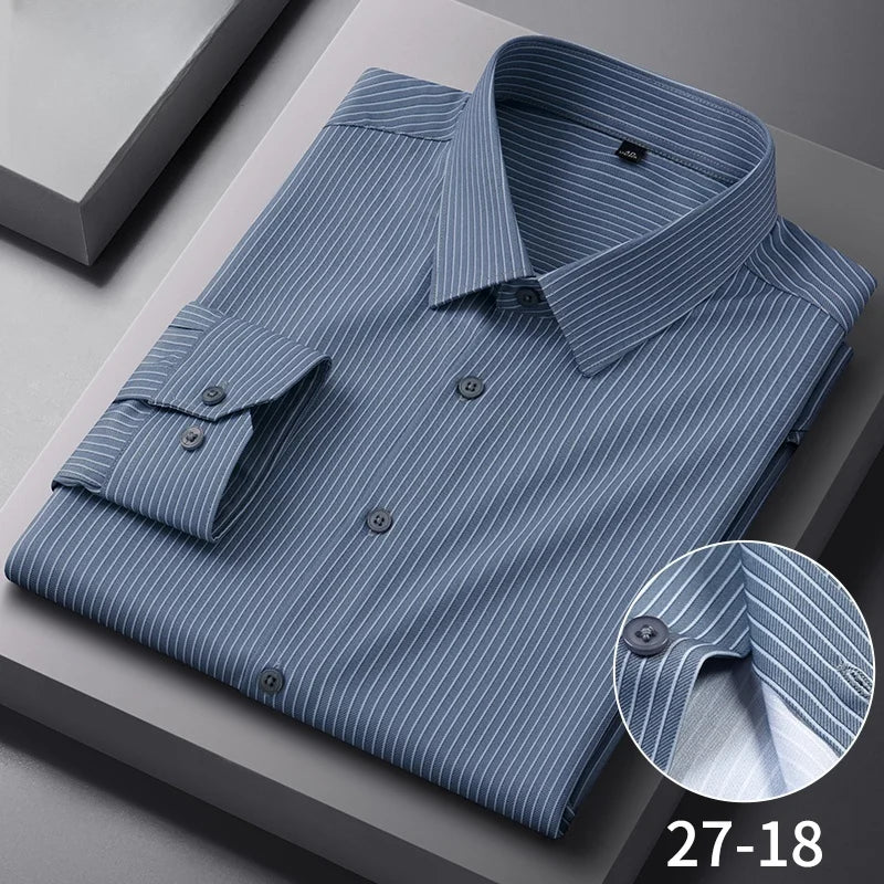 Anti Wrinkle Slim Plaid Shirt