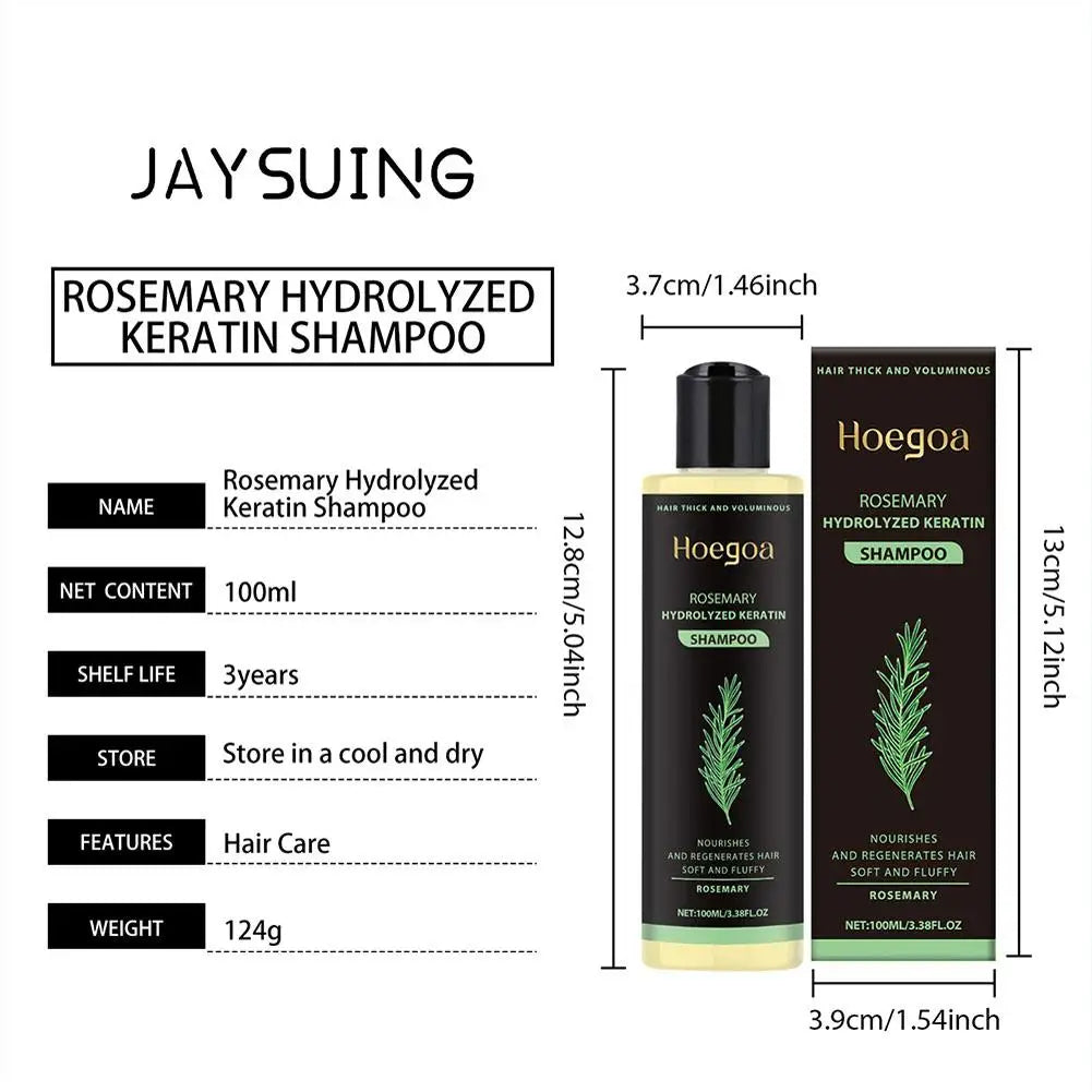 1/2PCS Rosemary Hair Growth Shampoo Organic Rosemary Oil for Hair Growth, Natural Anti Loss Thickening Shampoo for Thinning Hair