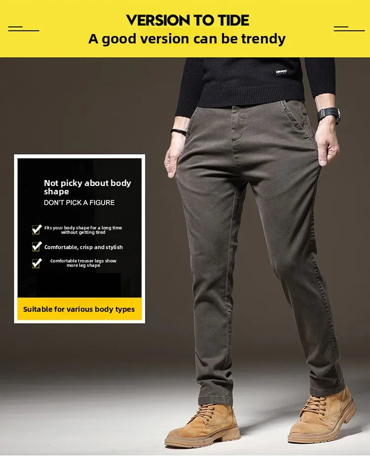 High End Casual Straight Pants