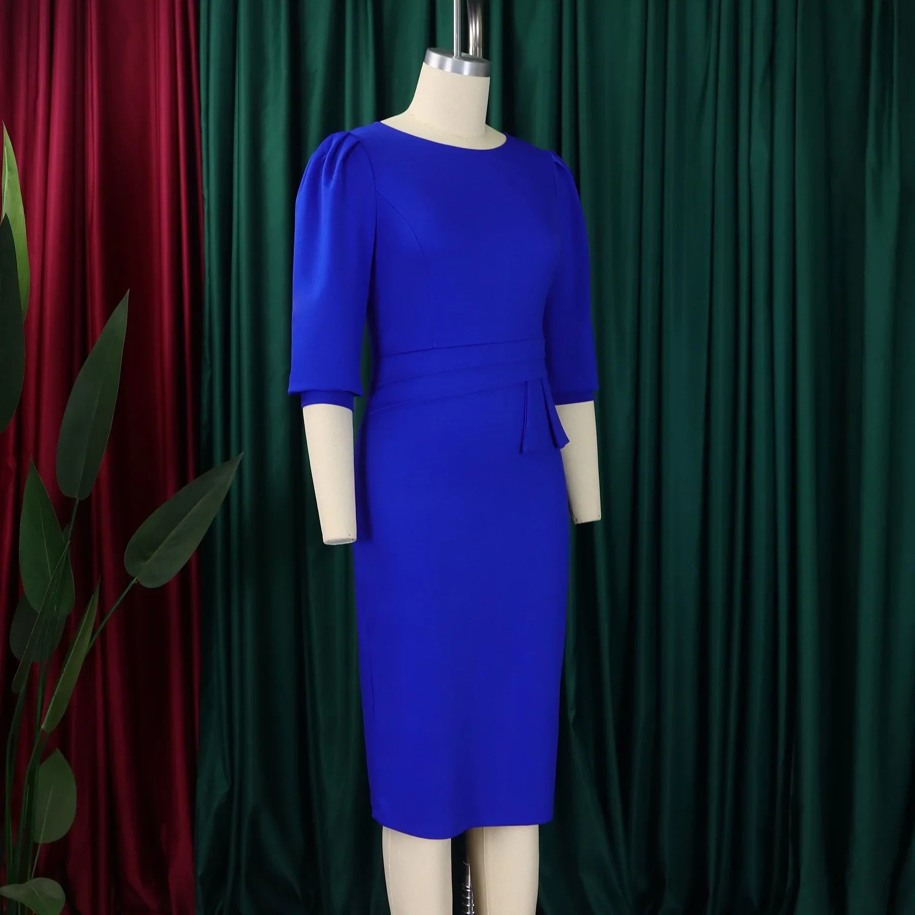Sheath Half Sleeve Office Dress