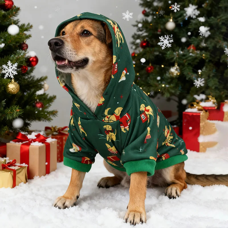 Festive Pet Christmas Holiday Hoodie