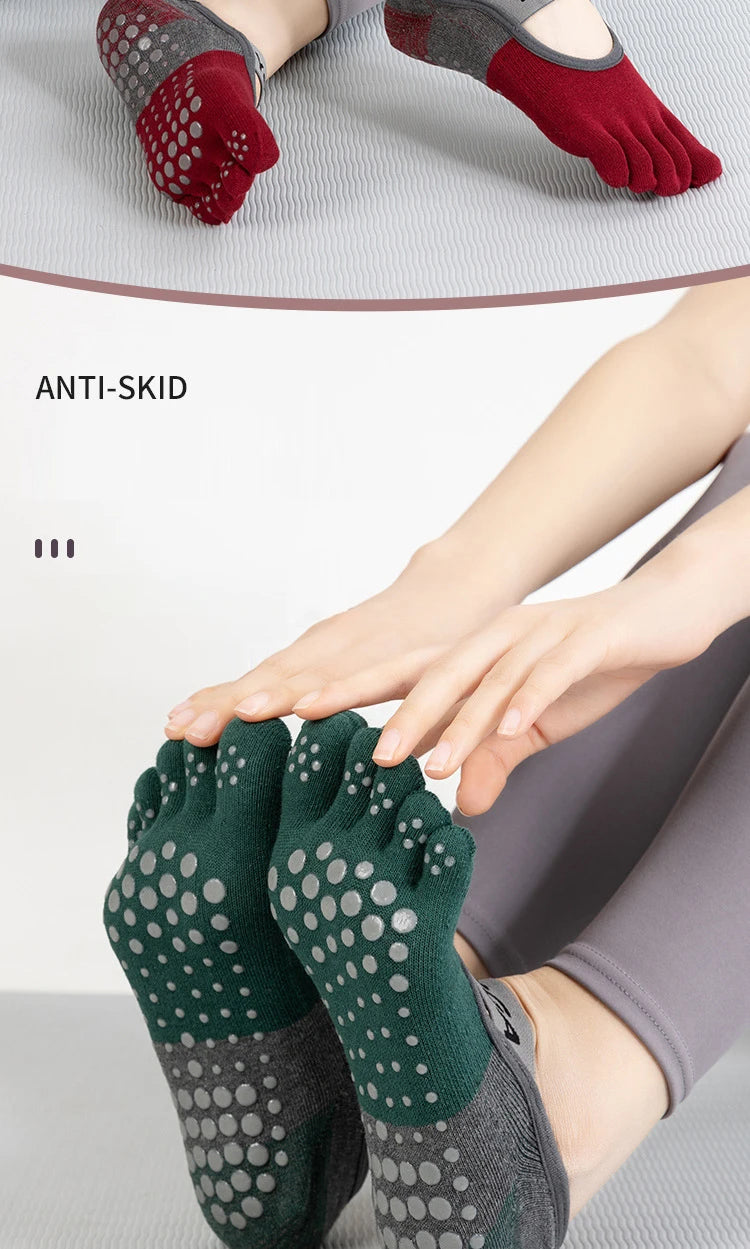 Grip Toe Yoga Socks Set