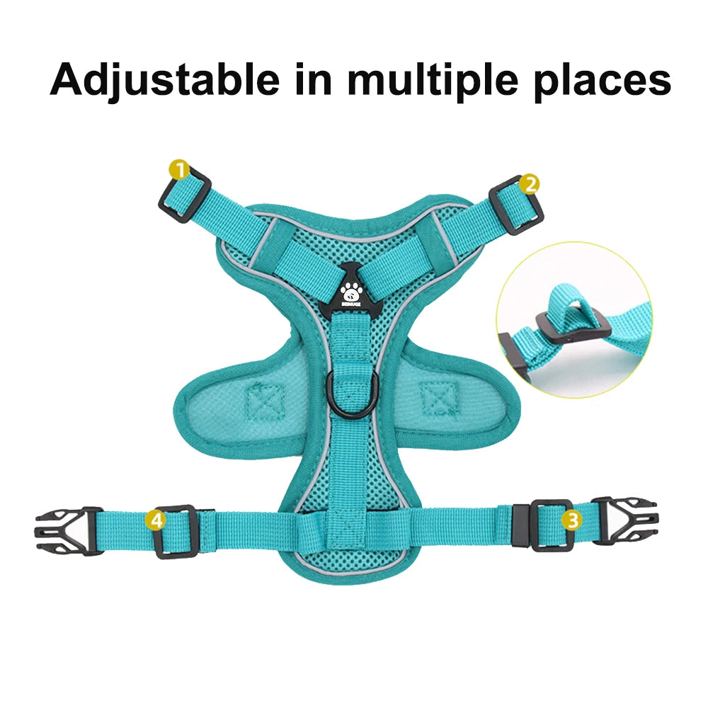 Harness and Leash Set Pet Accessories Dog Harness For Small Dog French Bulldog Pug Pitbull Puppy Pectoral Collar Chiens Supplies