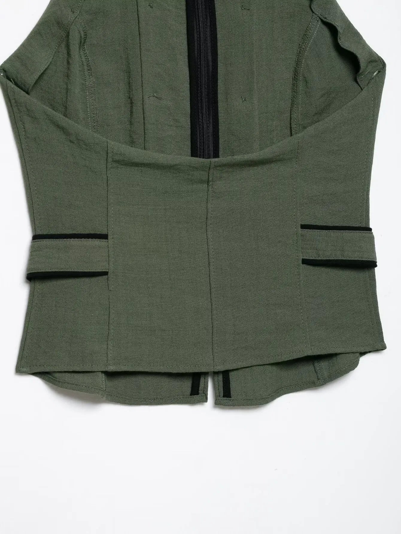 Women's Top 2026 Summer Elegant Fashion Silky Vacation Halter Neck Backless Sexy Unique Army Green Beach Style Party Women's Top