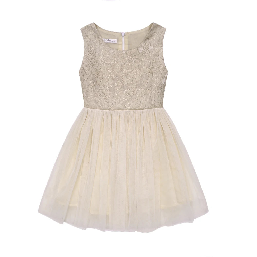 Printed Flower Casual Girls Dress
