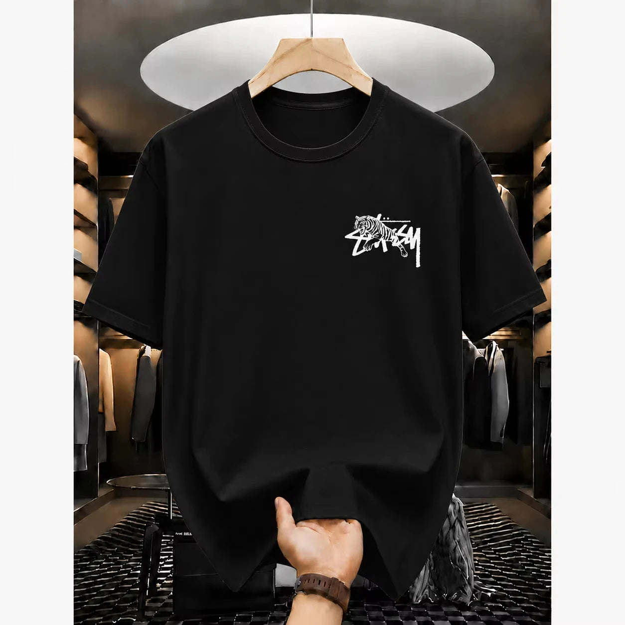 2026 Summer New Women's T-shirts Luxury Printed Top Pattern Short Sleeve Hip Hop T-shirt Men's Clothing Women's Alphabet T Shirt