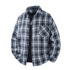 Plaid Flannel Casual Long Shirt