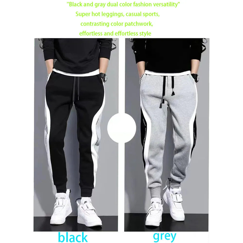 2025 Men's Athletic Trainning Joggers Casual Loose Fit Sweatpants Spring Fall Pants Elastic Waist Drawstring Trousers