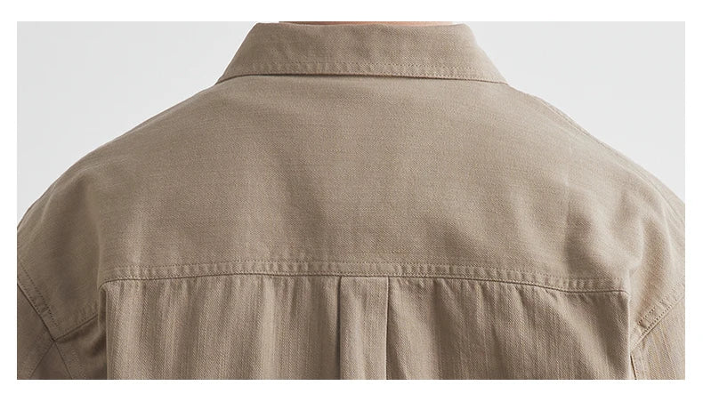 Vintage Cotton Workwear Shirt Men