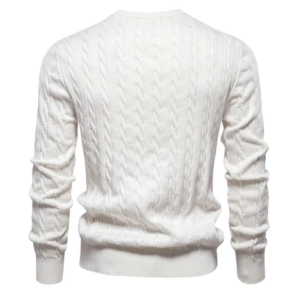 Giraffe Embroidered Knit Pullover