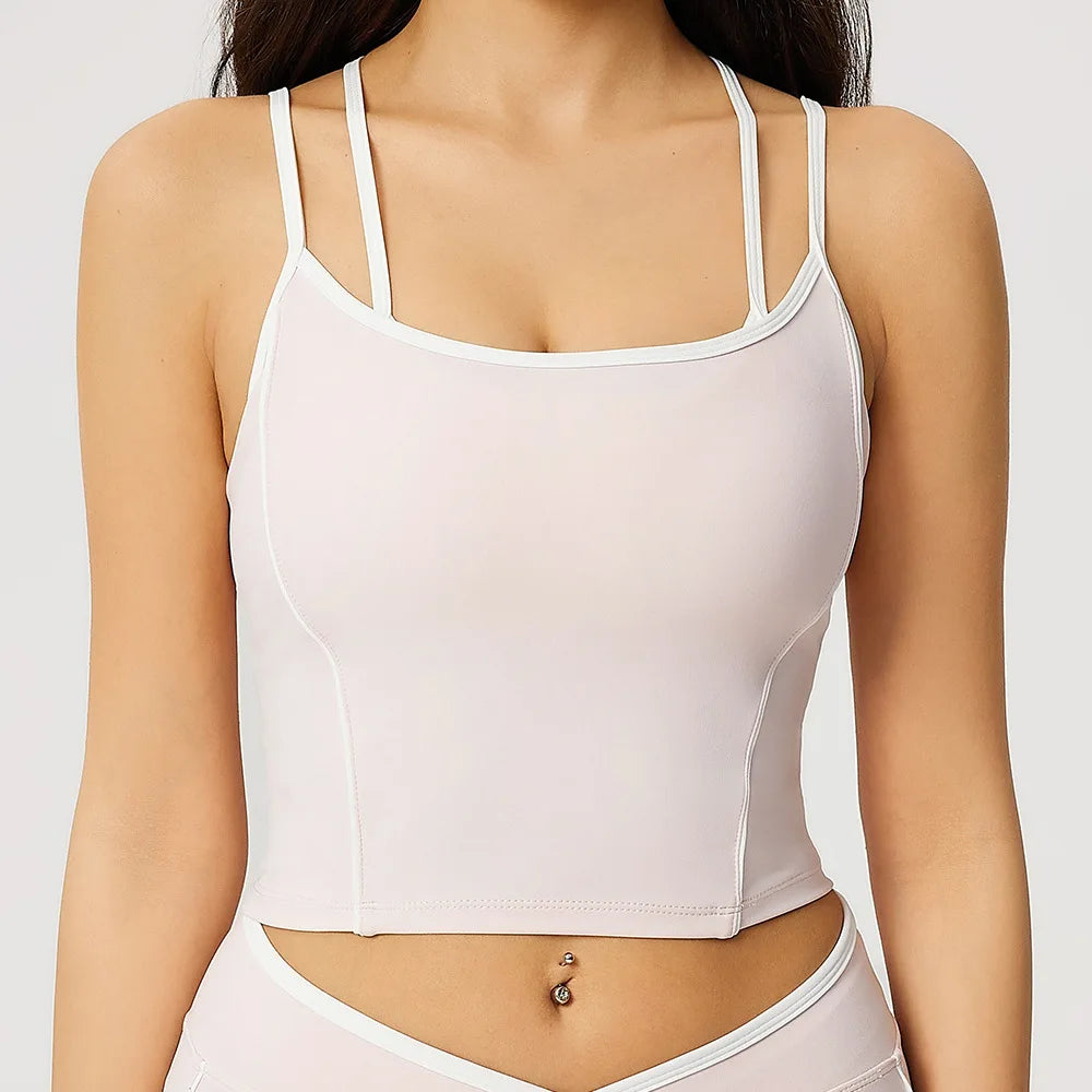 Breathable Sports Bra Women Shockproof Fitness Tops Push Up Gym Crop Top Brassiere Sport Bras Gym Workout Top Running Yoga Bra