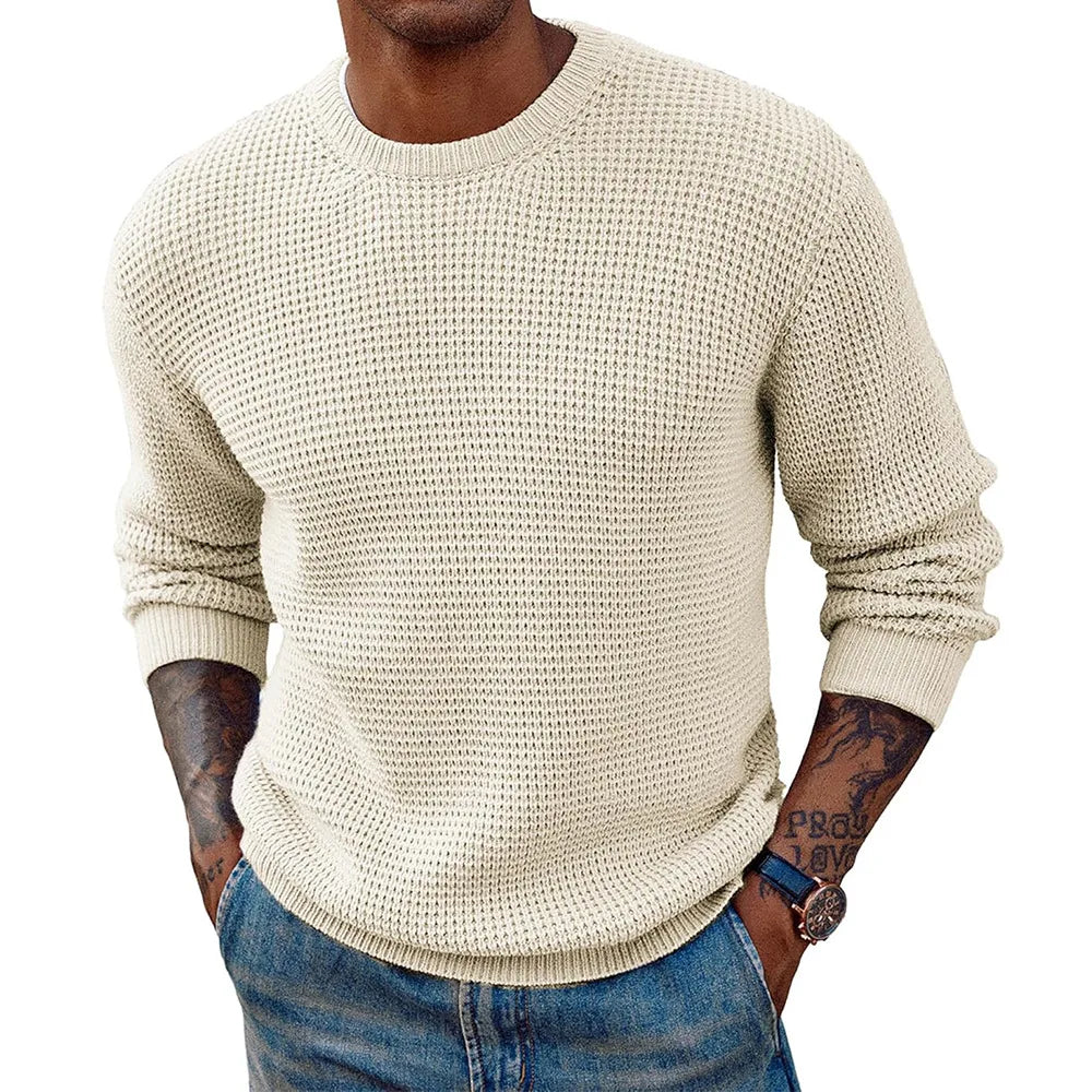 Men’s O-Neck Knit Pullover Sweater
