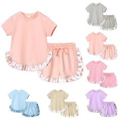 Girls Summer Top and Shorts Set