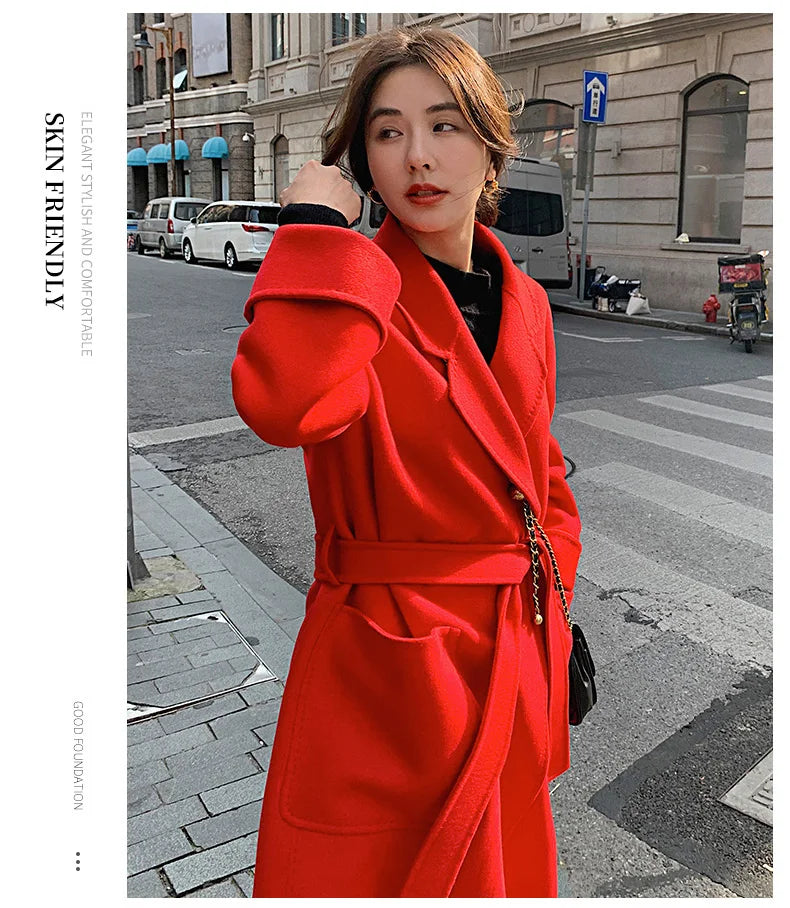 Double Faced Wool Korean Coat