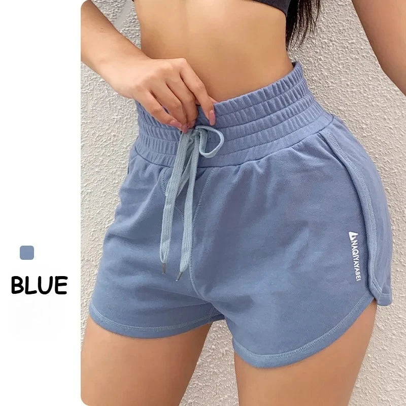 Summer Women Sport Shorts Loose Tennis Running Short Pants Gym Workout Yoga Shorts Pocket Quick Dry Training Bottom Beach Shorts