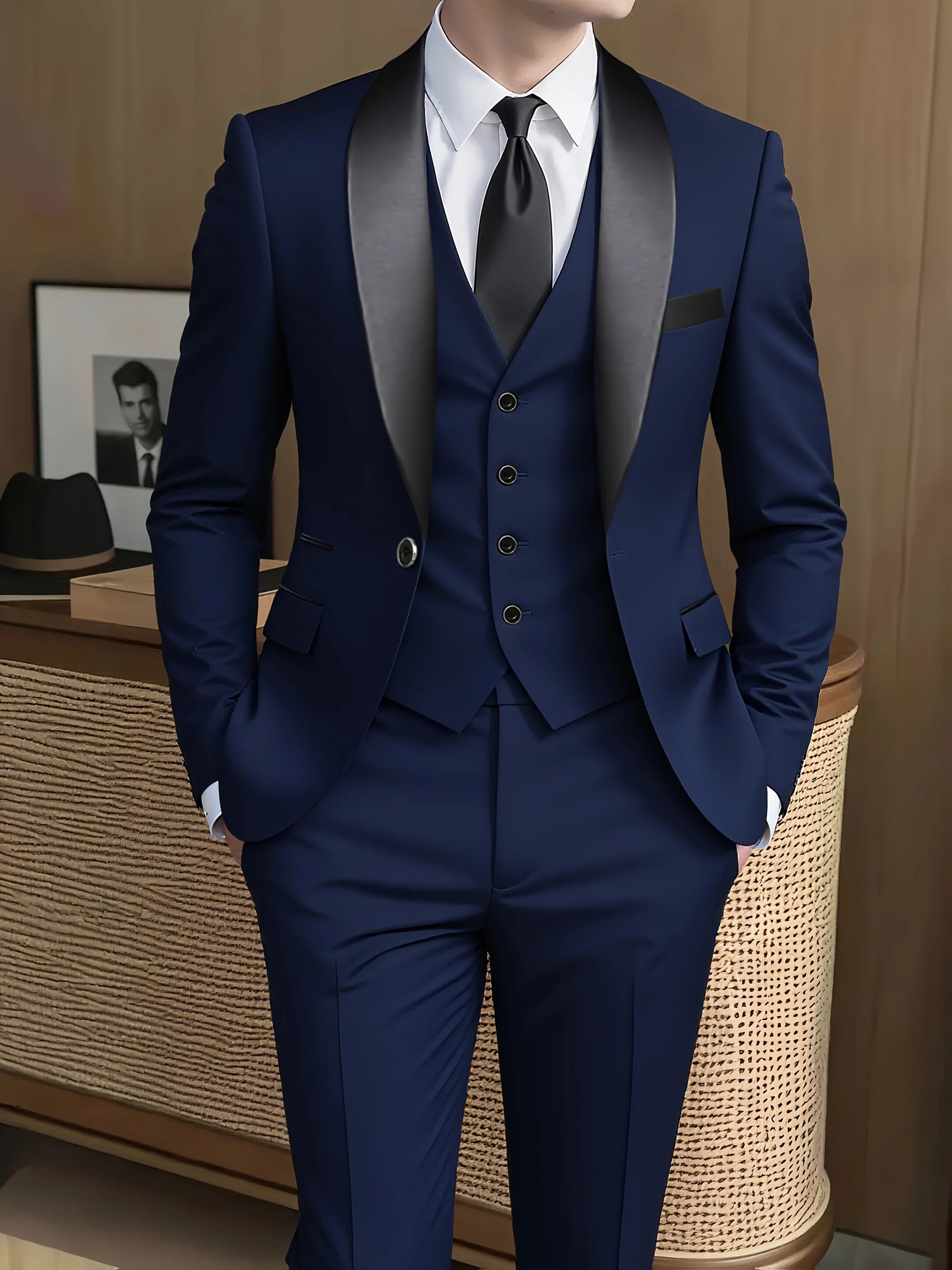 Classic Three-Piece Formal Suit Set