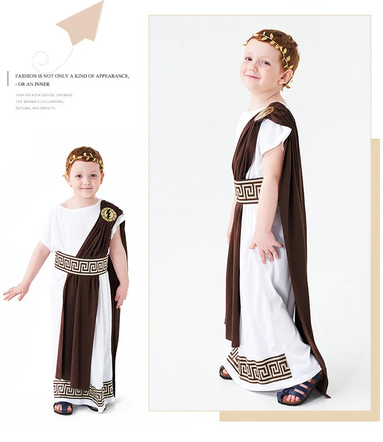 Roman Toga Kids Costume Set