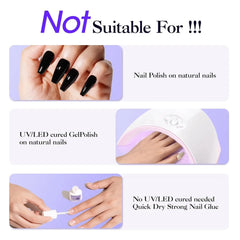 Nail Glue Remover 40ML for Press on Nails False Tips Non Acetone Gentle Nail Care Remover Supplies Solution Manicure Supply