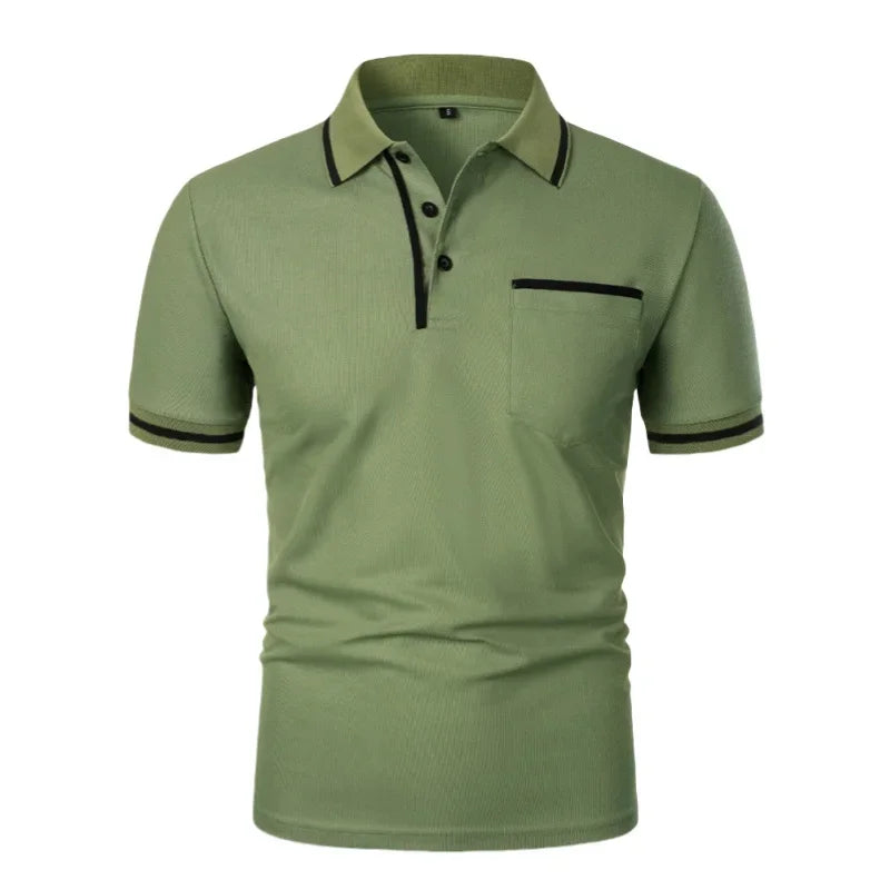 Slim Breathable Summer Pocket Polo